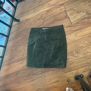 Part Two Clothing Bevin Green Cheetah Denim Mini Skirt Size 34